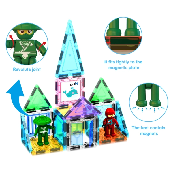 Magnetic Tiles - 100 pcs