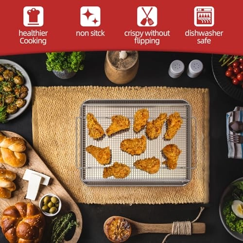 Air Fryer Basket - Stainless Steel 2 Piece