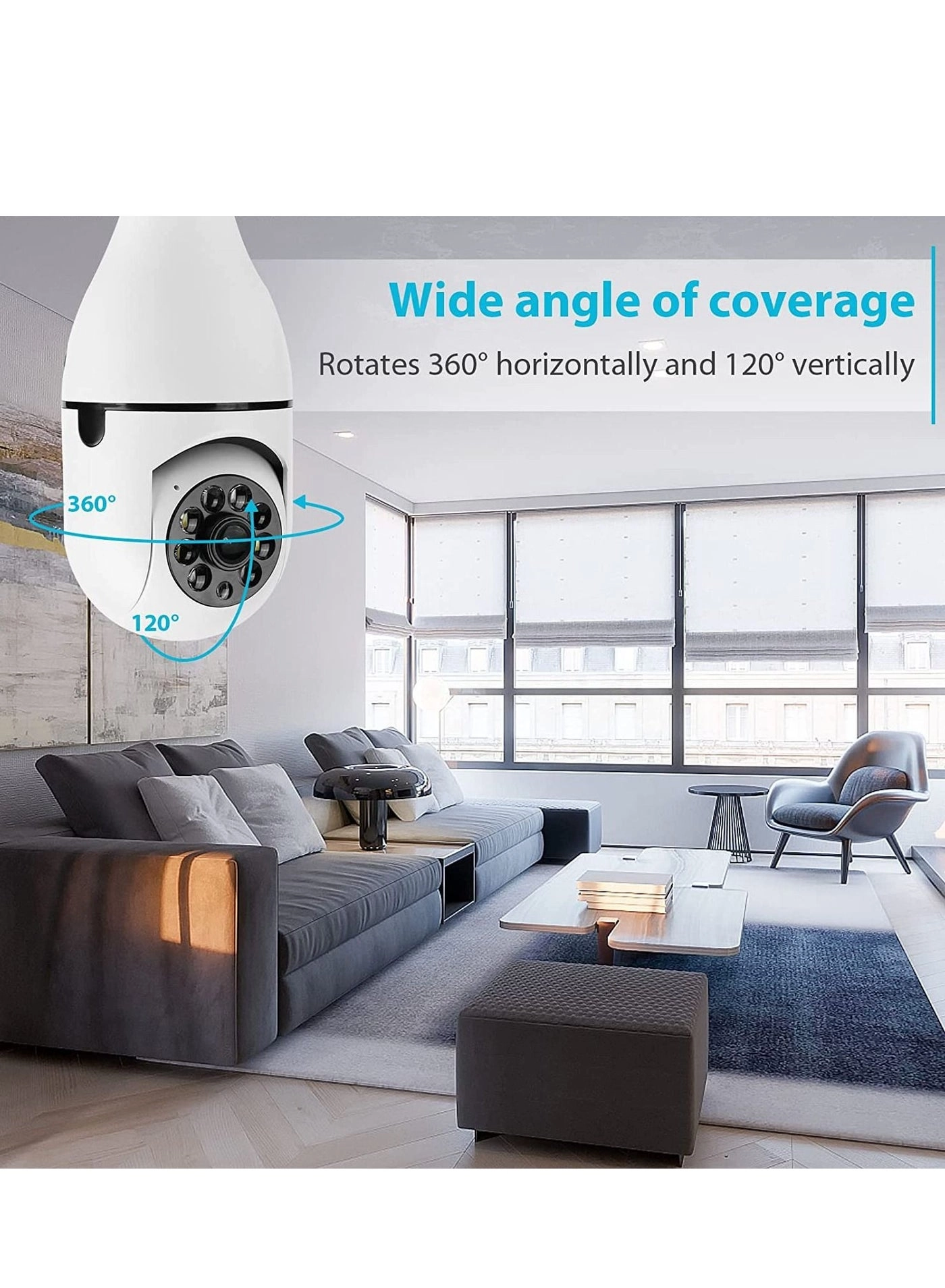 Light Bulb Security Camera 1080p