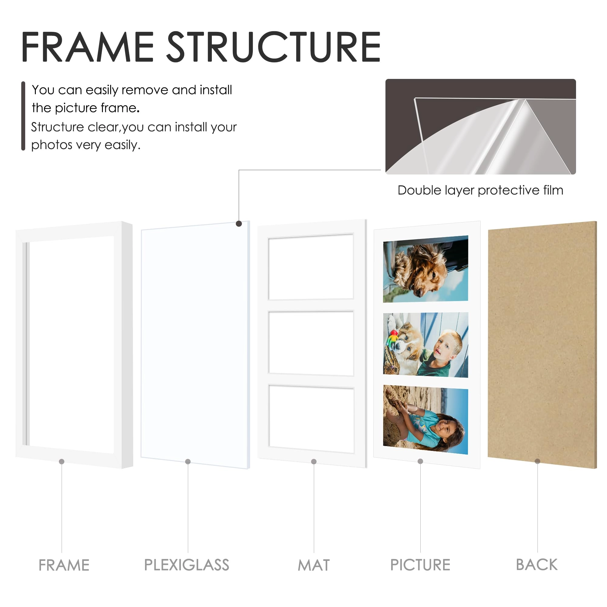 Collage Picture Frame - 8x14 3