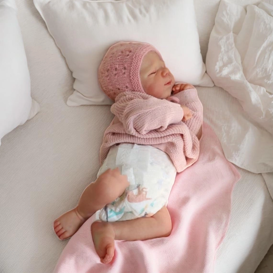 Reborn Baby Doll - 18" Silicone Vinyl Full Body