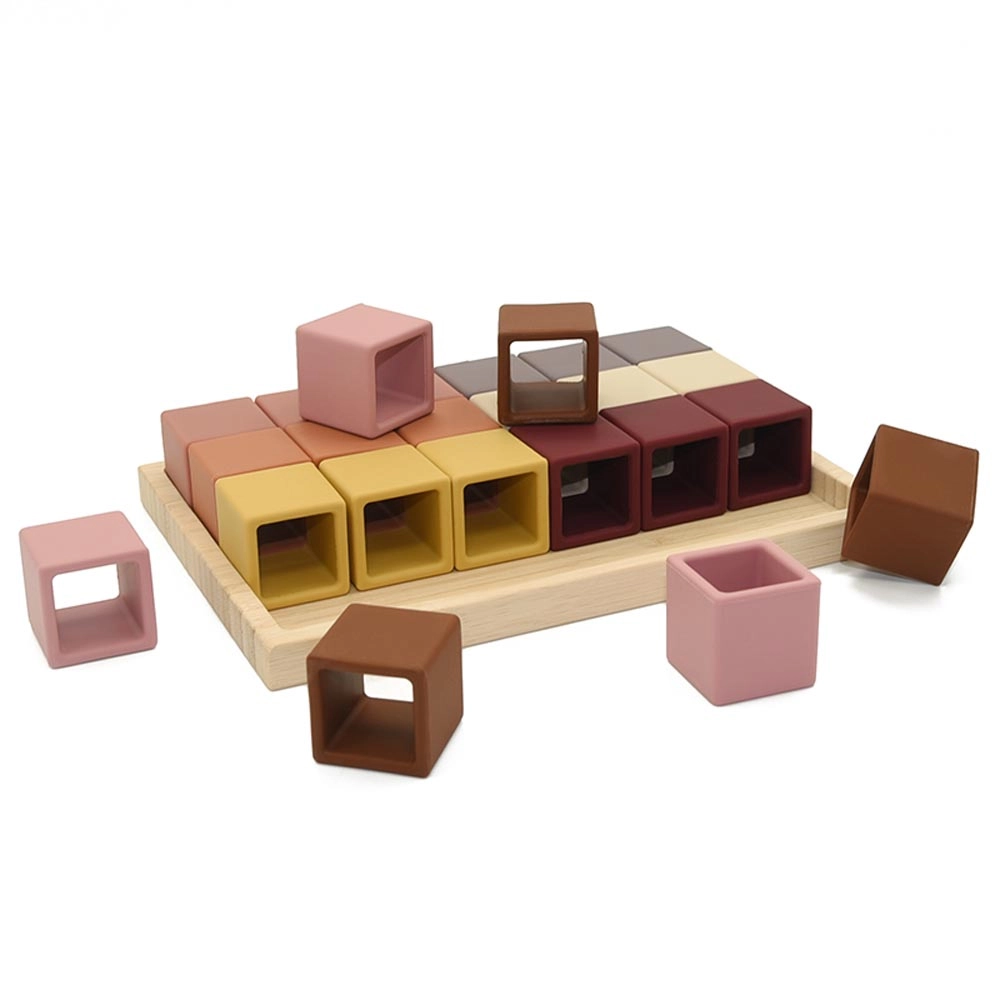 Silicone Cube Puzzle - Suitable for 3 years and above 24pc