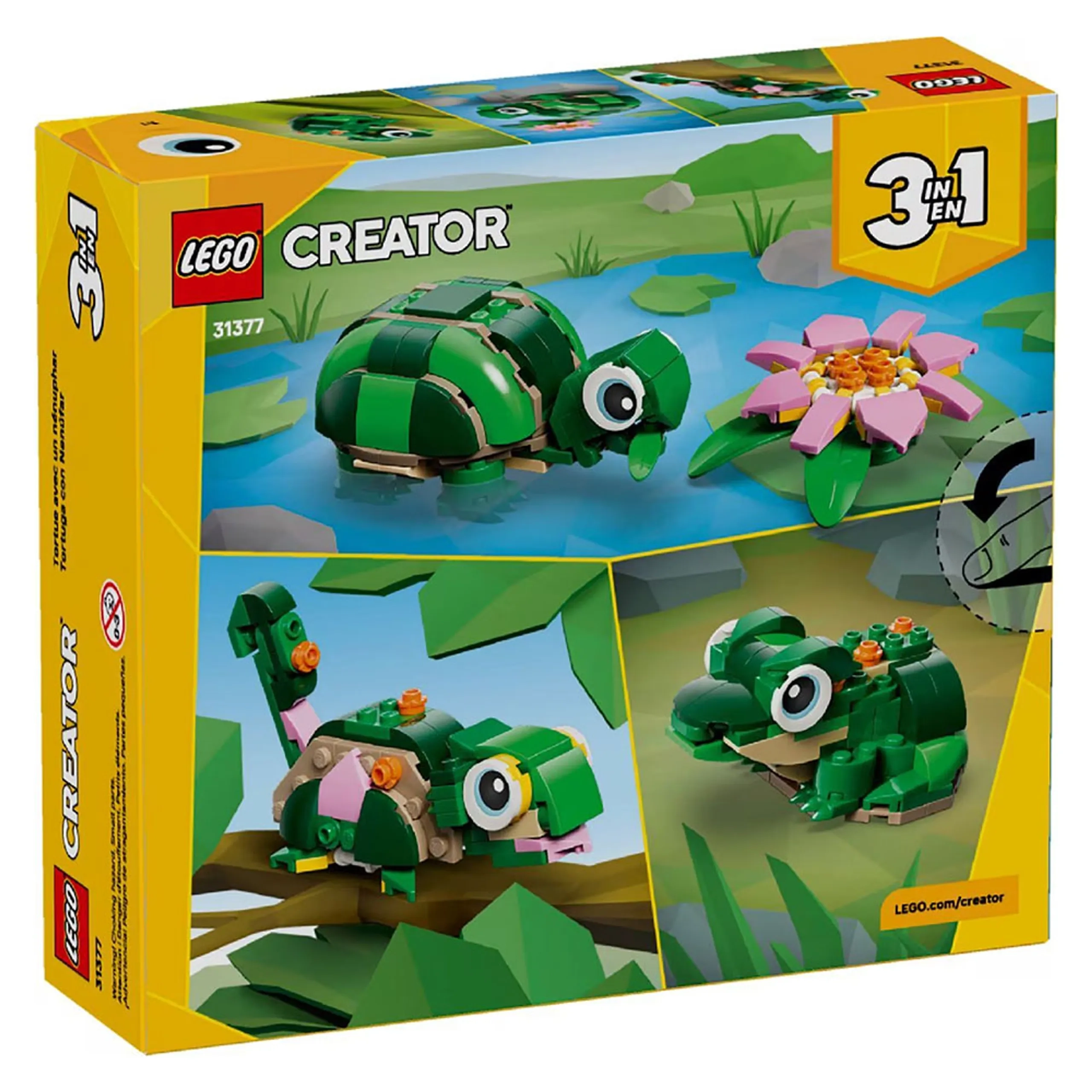 LEGO Creator Turtle With A Water Lily Flower (31377)