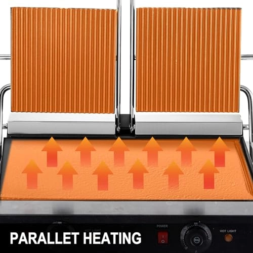 Commercial Panini Press Grill - 490x280mm