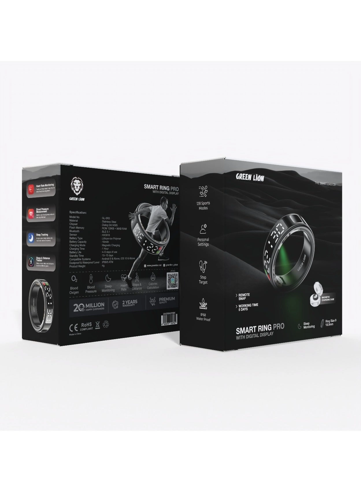 Smart Ring Pro - Digital Display Magnetic Charging Case