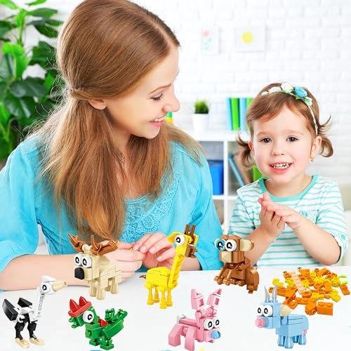 Mini Building Blocks Animals - 12 pcs