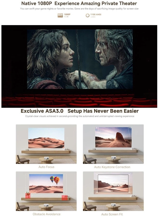 X5 Air 1100 ANSI lumens