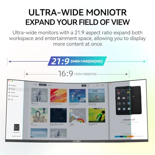 Ultrawide Curved Monitor - 3440x1440 34 Inch