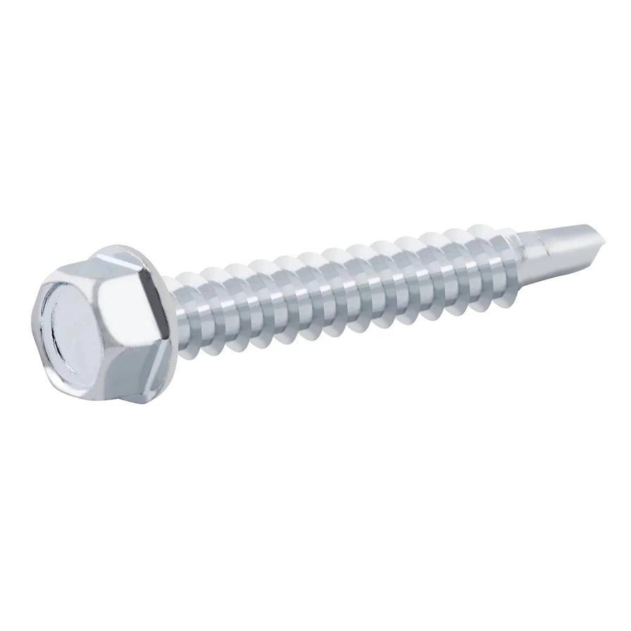 Zinc-Plated Carbon Steel Drilling Hex Screw Pack 5.5mm 38mm