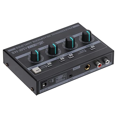 Headset Amplifier - 4 Channels Portable UK Plug