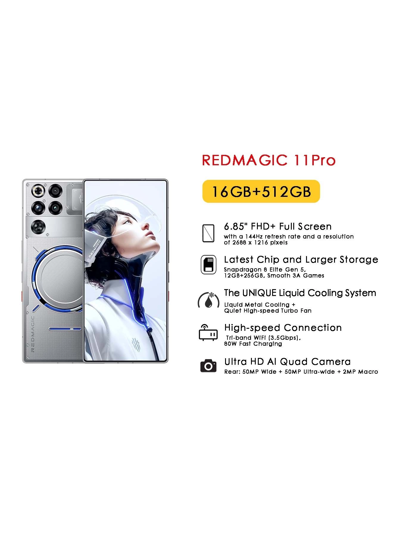 RedMagic 11 Pro + - 16 GB 512 GB