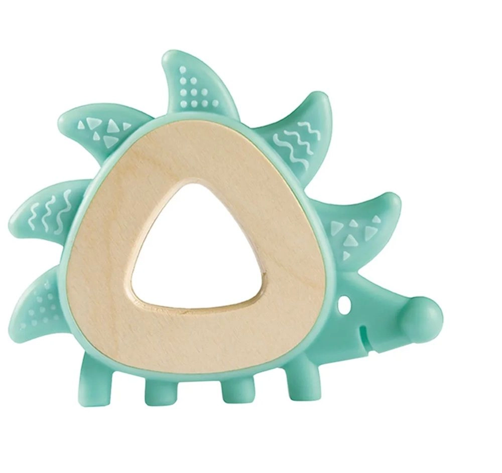 Teether Hedgehog - Green FSC Certified