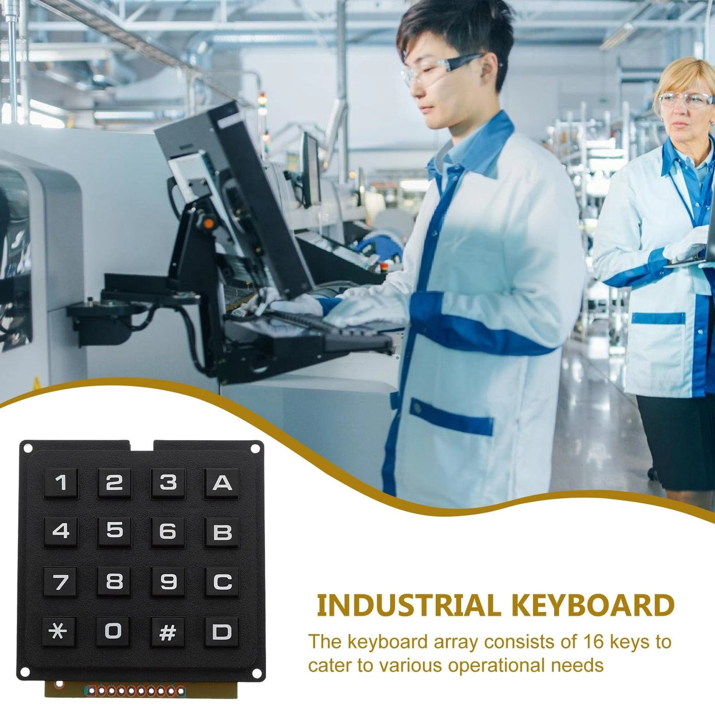 16 Keys Matrix Keypad