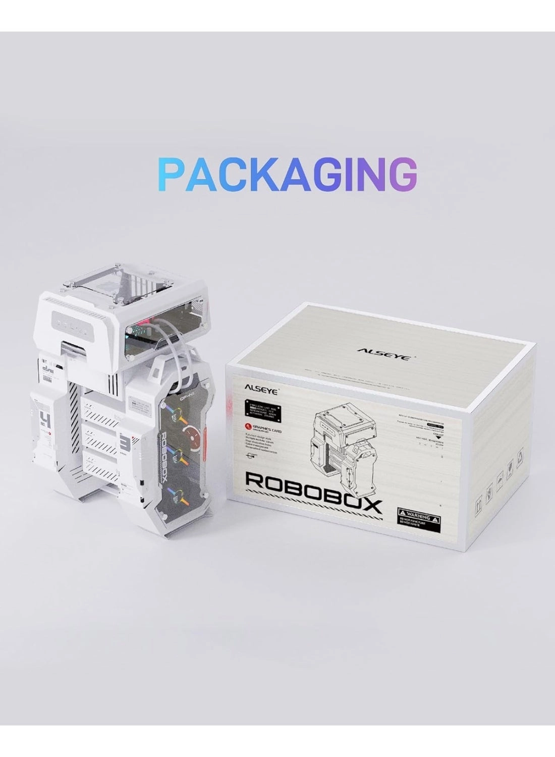 ROBOBOX W12 Plus - Transparent panoramic side panel Micro ATX/ITX