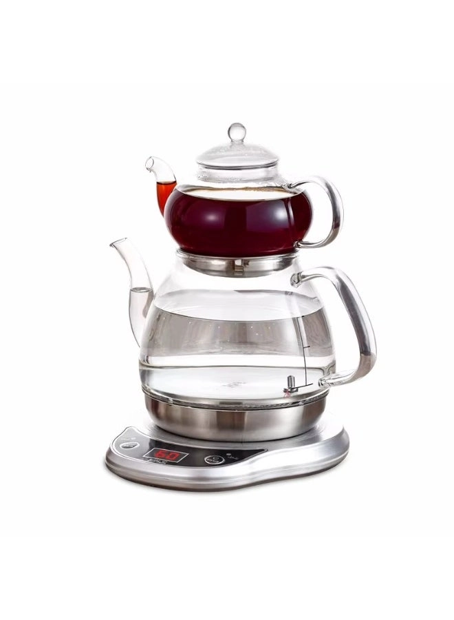 Gulf Dalla Turkish Coffee Maker and Glass Samovar Set GA-C92871