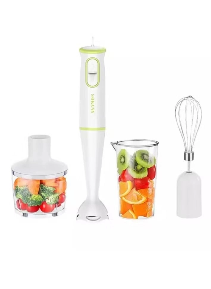 4-in-1 Portable Electric Juicer & Hand Stick Blender - Handheld Smoothie Maker Compact
