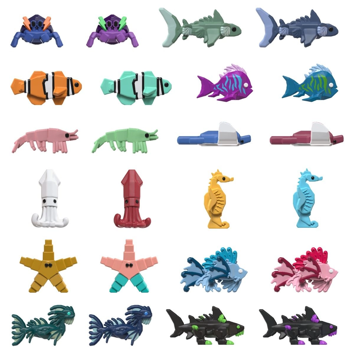 PHATMOJO Fisch Microfigures - 3 + 1 pc