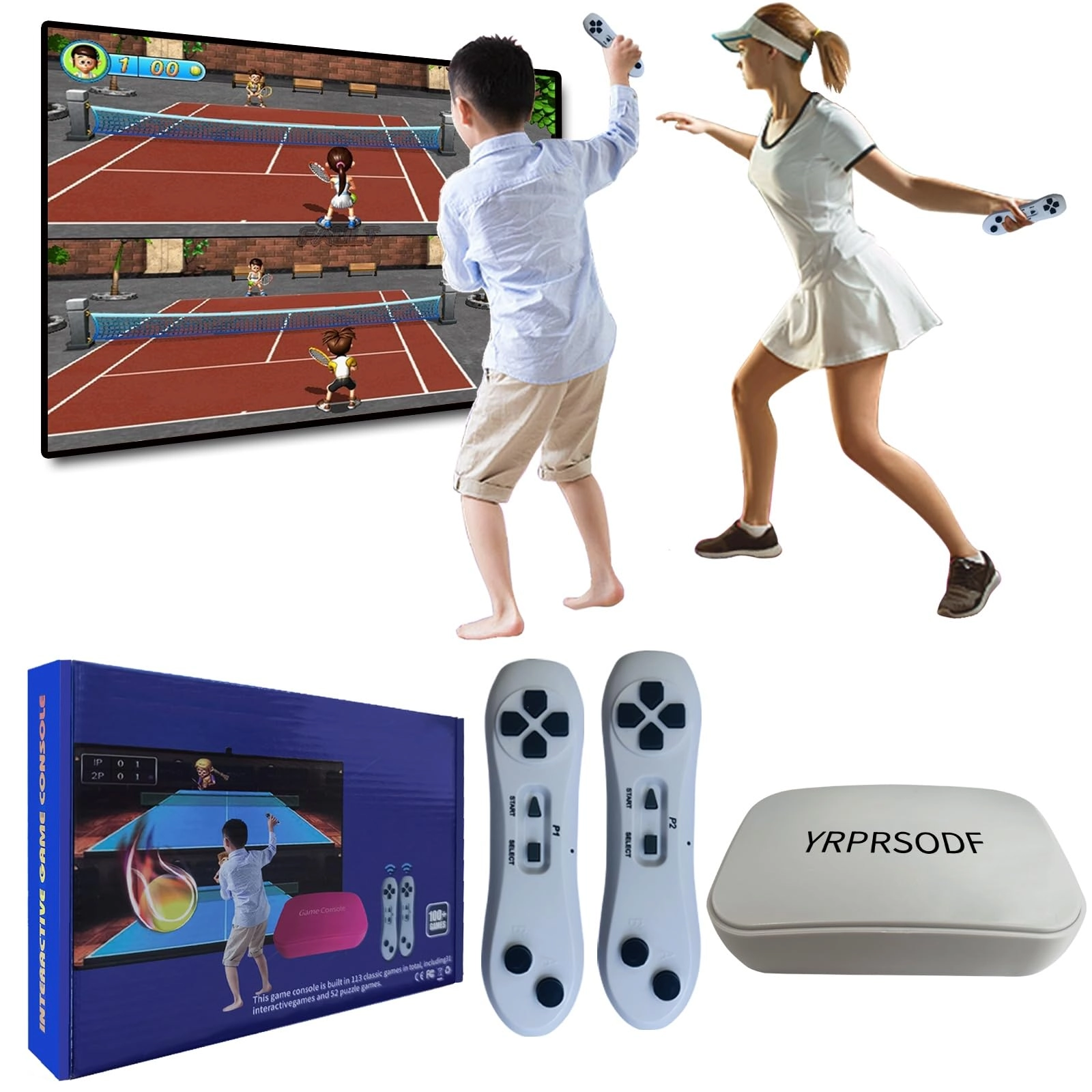 Shenzhen Feixun Interactive Technology Co., Ltd TV Game Console - 100+ Games 2.4G Wireless Somatosensory Control