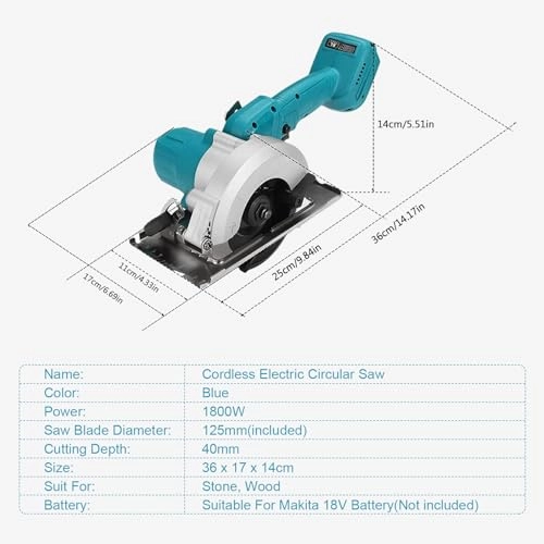 LM01-5INCIRCLESAW Cordless (Bare Tool)