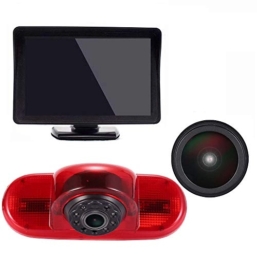 Brake Light Reversing Camera + Rear View Mirror Monitor - Night vision 628 x 586 pixels