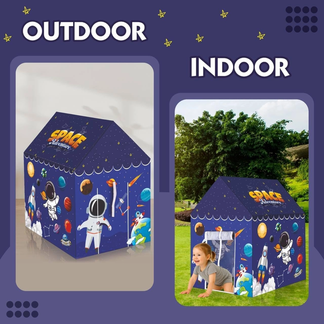 Play Tent House - Large Unicorn Theme