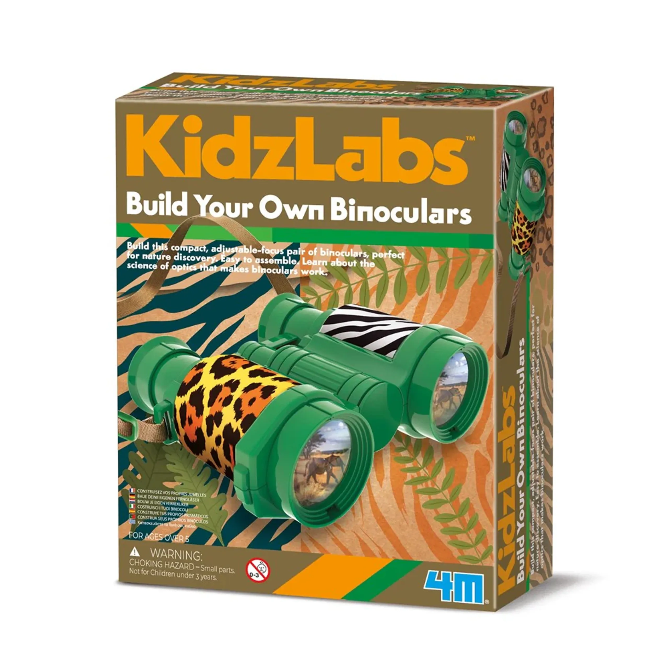 4M KidzLabs Build Your Own Binoculars Optical Science - 5 years+