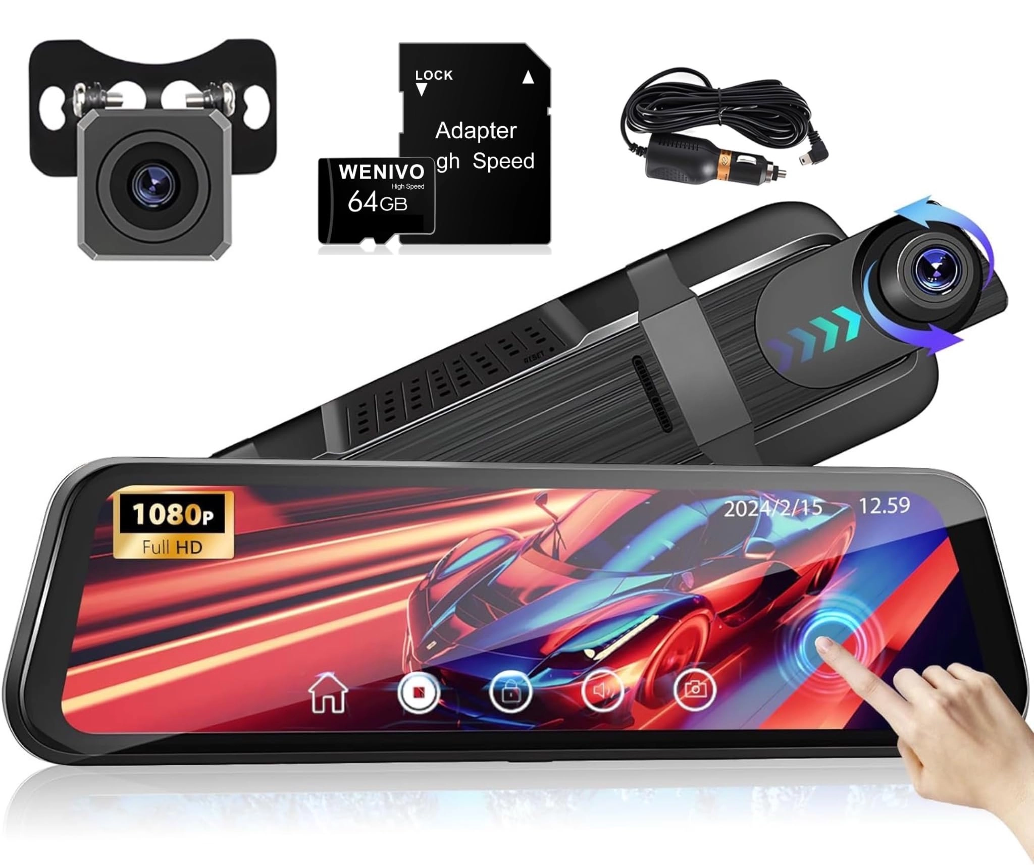 Shenzhen Yongshuo Technology Co., LTD 2 in 1 Front Rear DashCam - 1080p