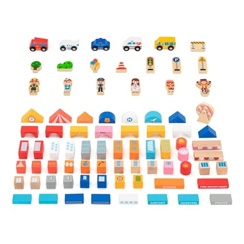 City Building Blocks Set - 100 pcs