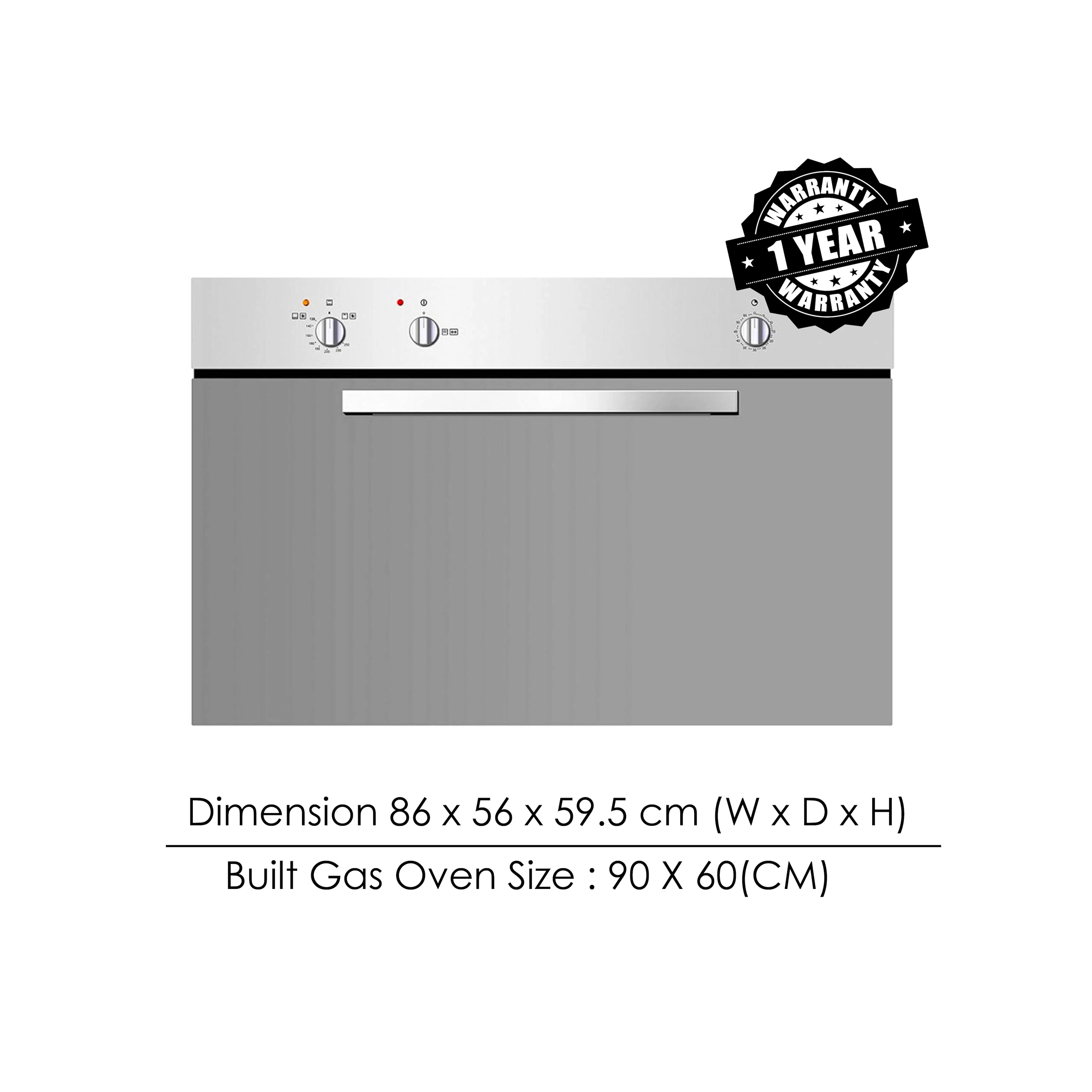 BO243YG - 90cm Gas Oven