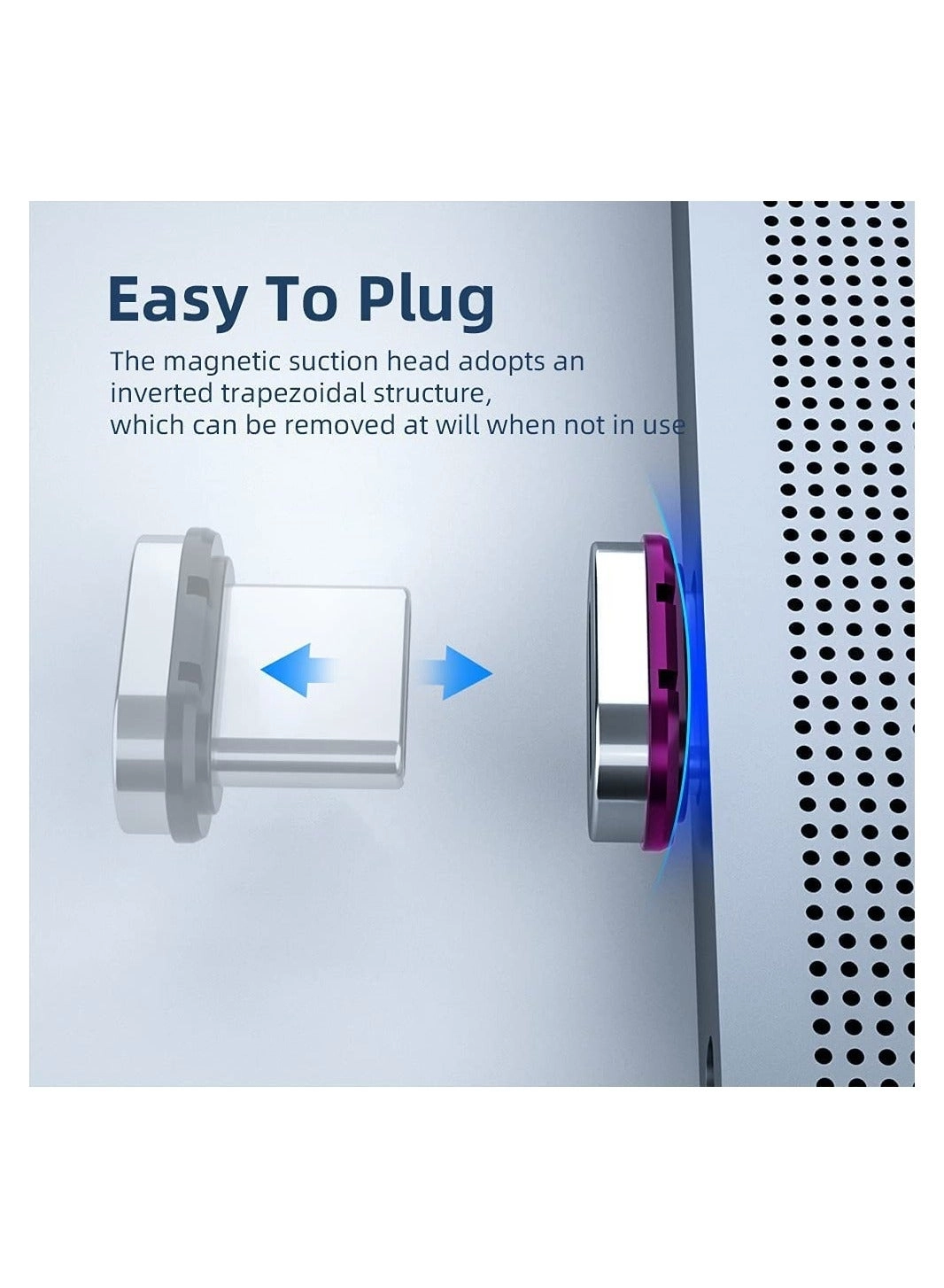USB C Magnetic Adapter - 100W USB-C USB3.1 Gen2x2