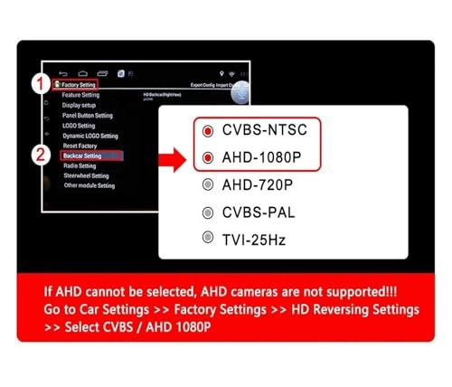 HD Car Rear View Camera - Wire AHD1080P