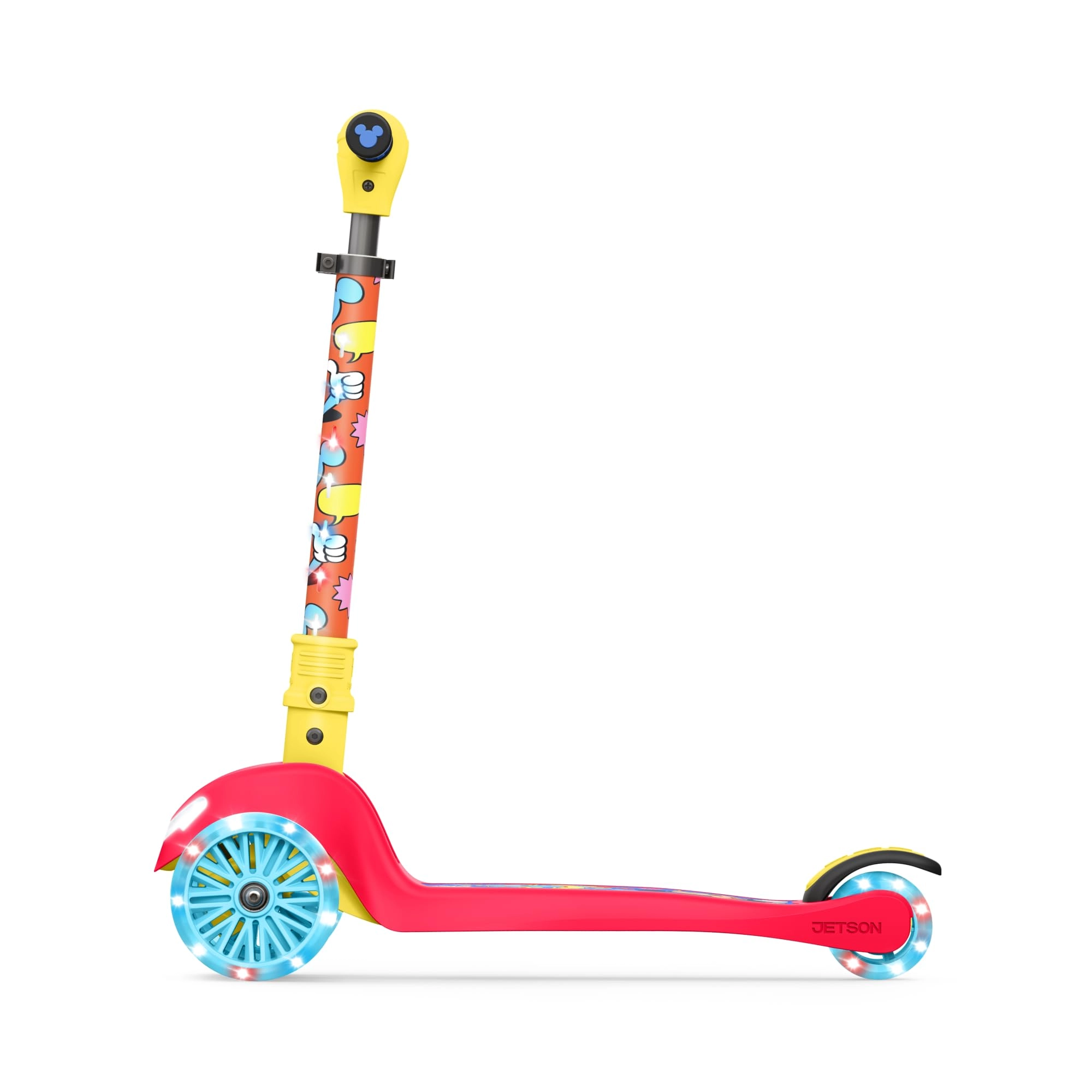 jetson Character 3-Wheel Kick Scooter – LED Foldable