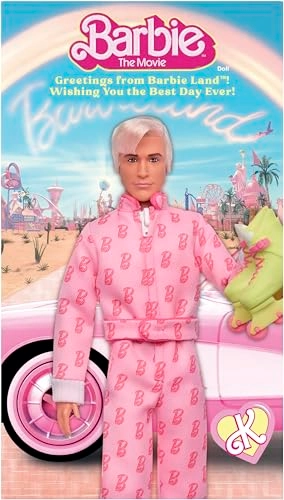 Ken Doll - Platinum Blonde Hair Pink Jumpsuit