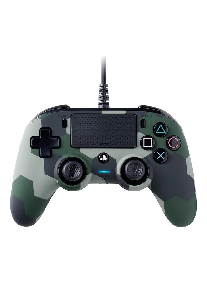 Compact Wired Controller (PS4) Camo Green