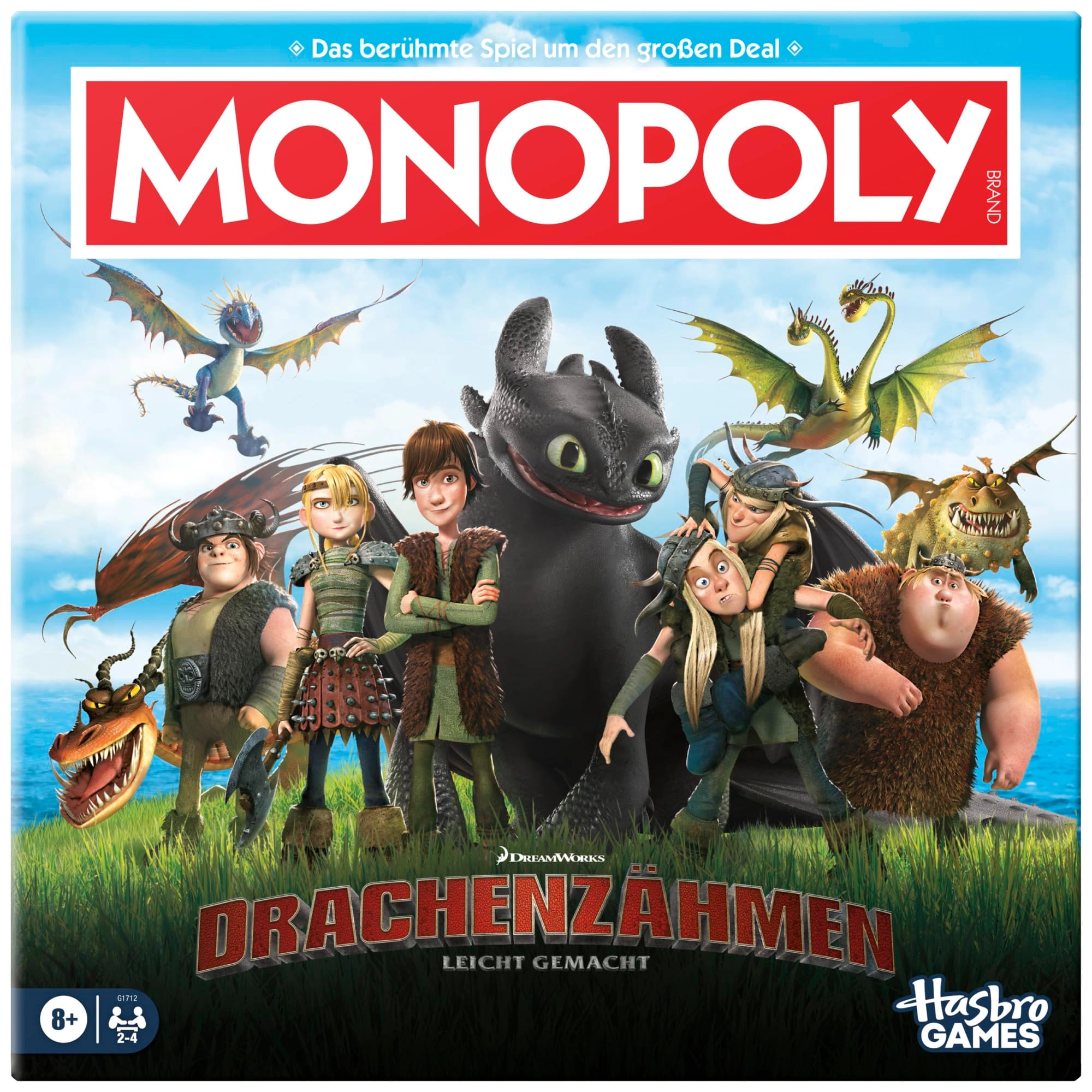 Hasbro How to Train Your Dragon: Monopoly (German)