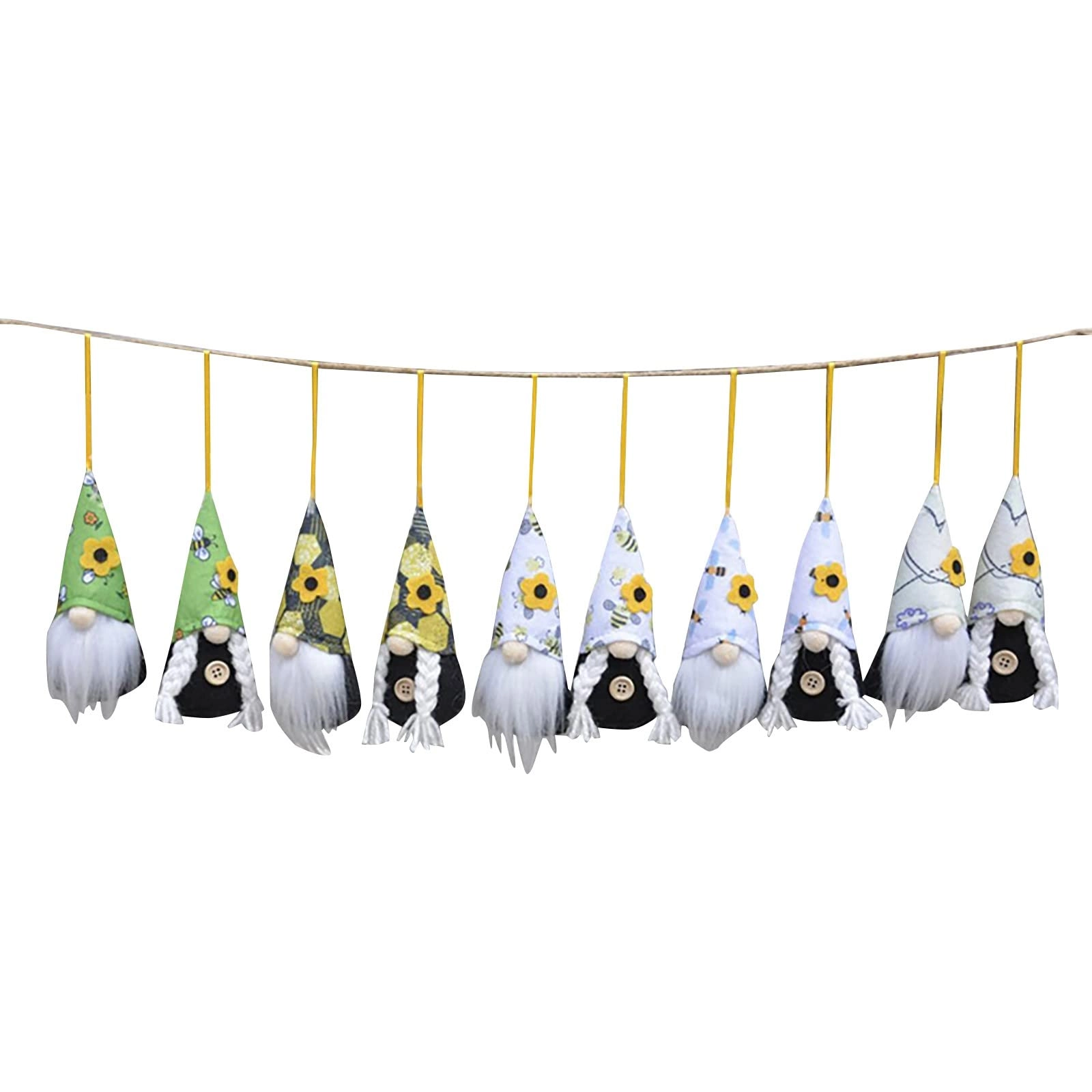 ZEWLT Bee Festival Gnome Pendant - cloth