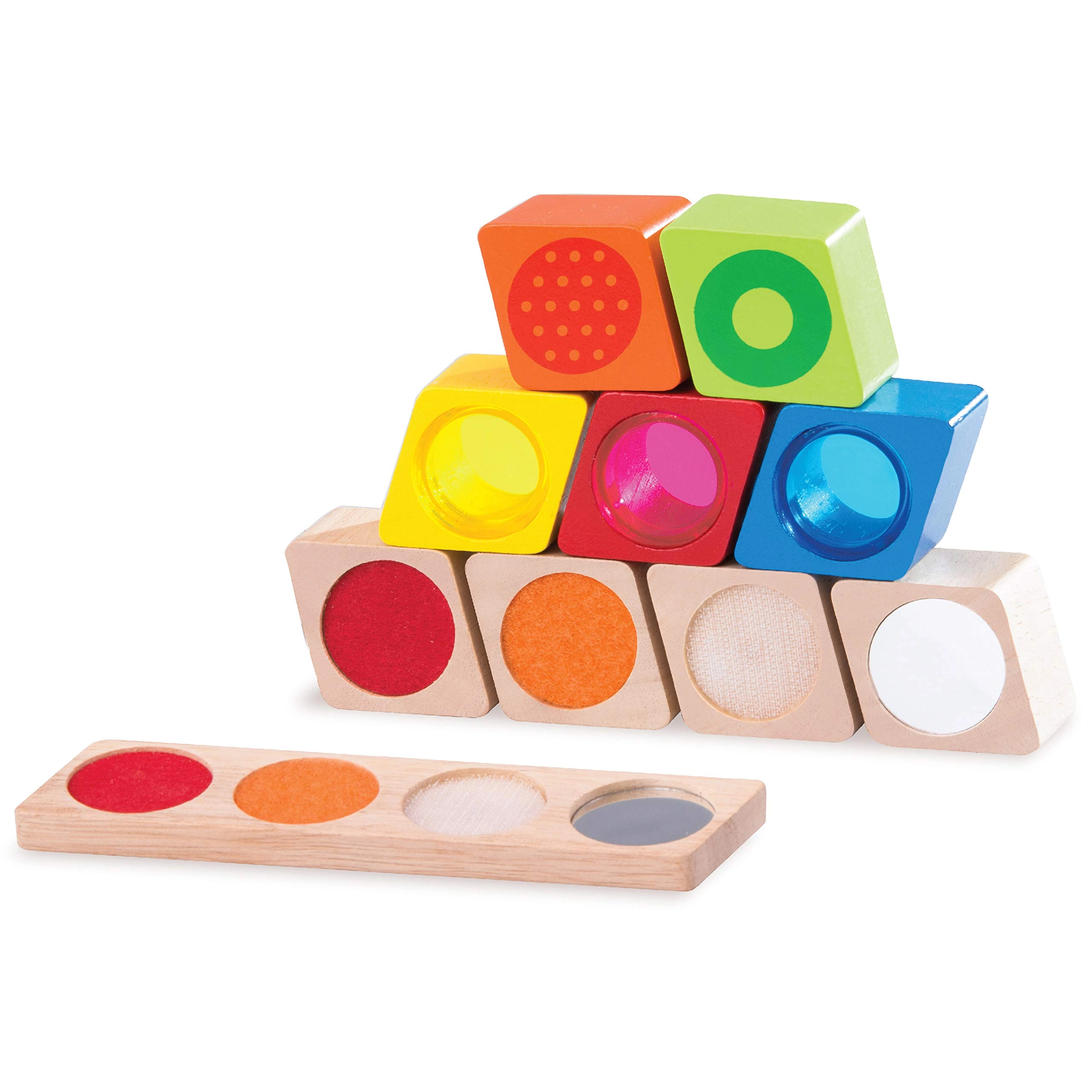 Smart Builder Toys 4 in 1 Wood Blocks - 10 pcs