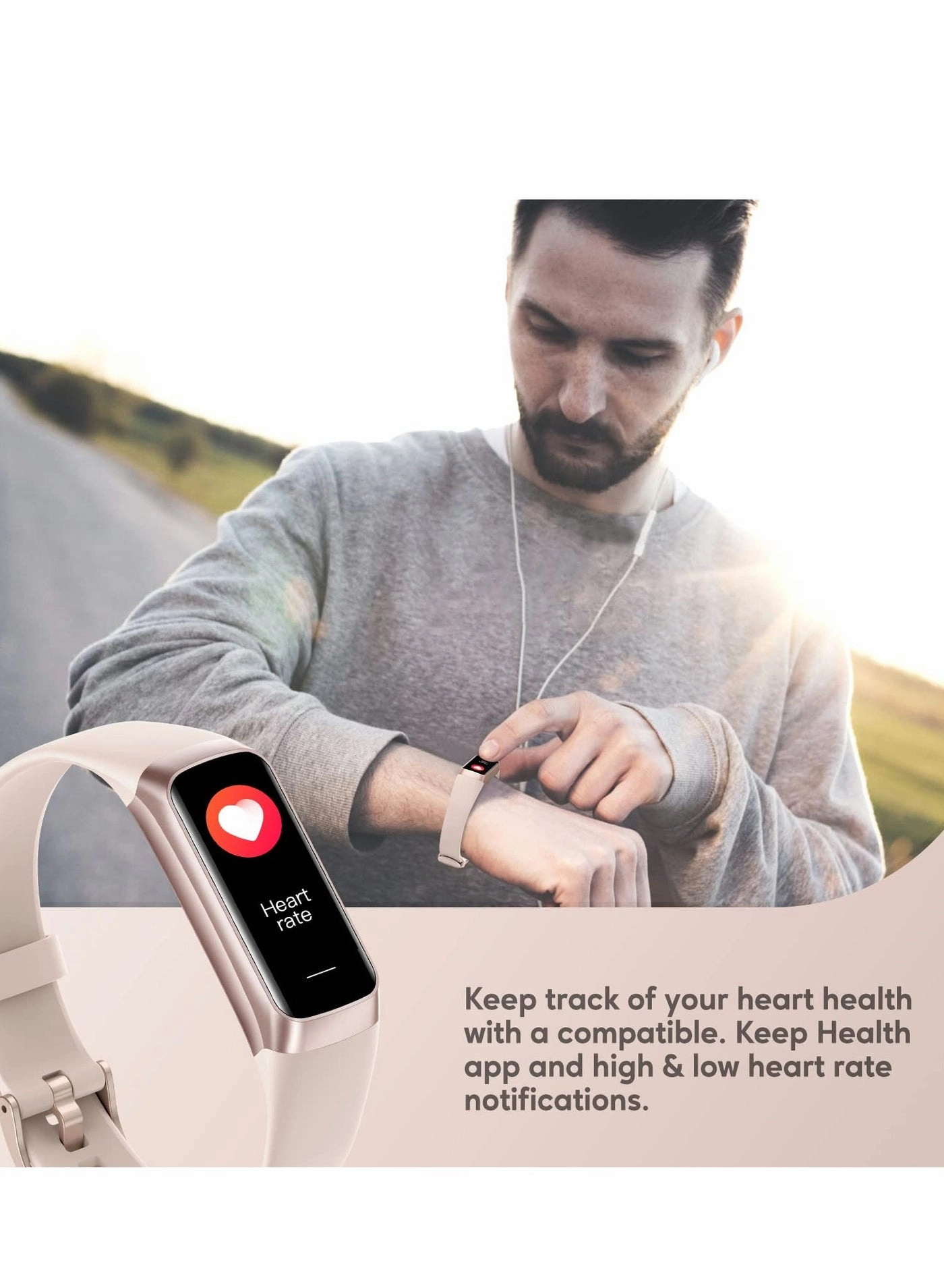 C60 - 1.10 inch AMOLED Heart Rate Monitor 5ATM