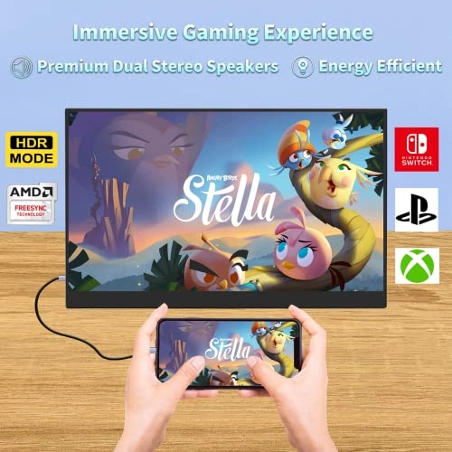 Portable Touchscreen Monitor - 1920 x 1080 Pixels 15.6 Inches