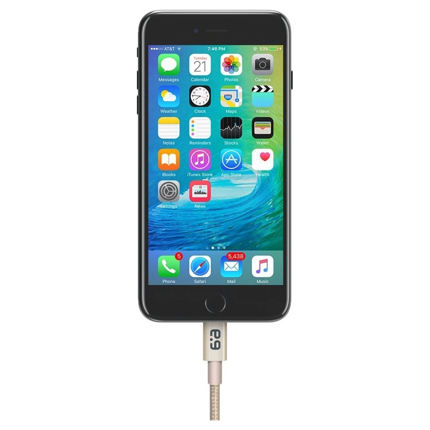 Charge/Sync Metallic Cable Lightning to USB-C 0.23m