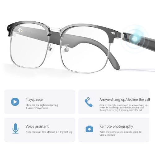Smart Glasses - 140 Languages Bluetooth Stereo Sound