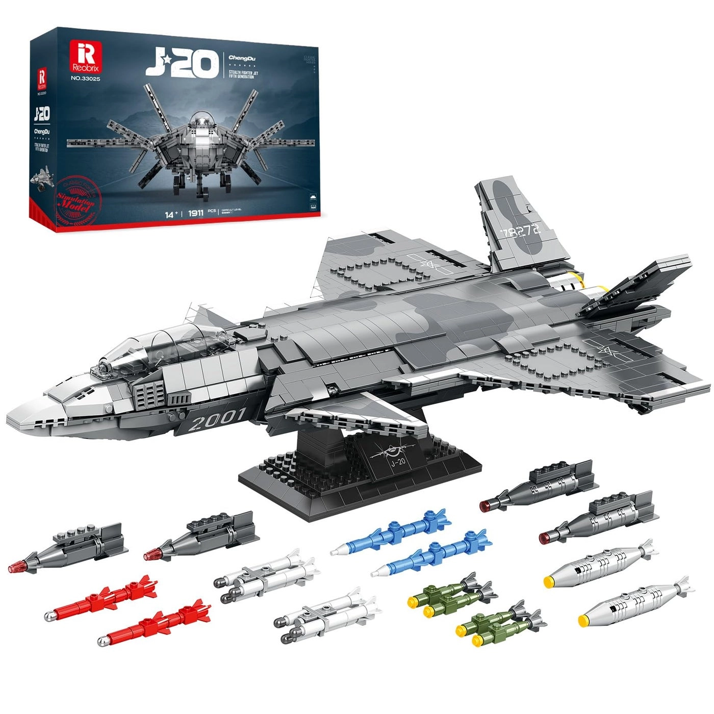 J20 Stealth Fighter - 1911 pcs