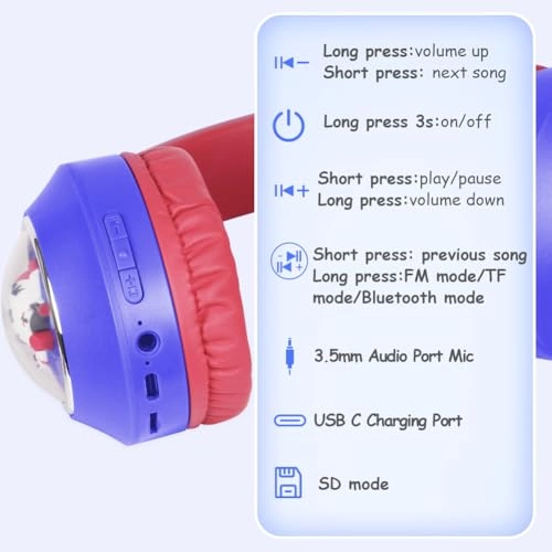 Kids Bluetooth Headphones Wireless Headphone