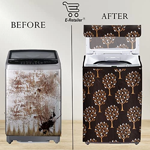 PVC Waterproof Front Load Washing Machine Cover - 5KG to 7.5KG Blue