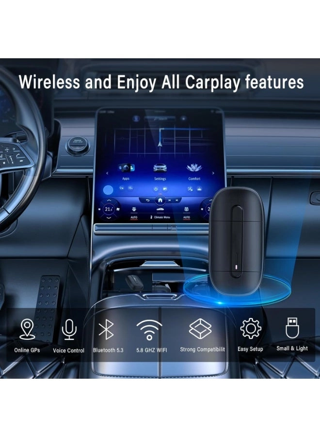 Wireless Carplay Adapter - 2-in-1 Android Auto