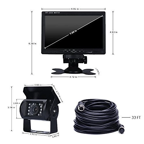 Vehicle Backup Camera System - Night vision Hardwire