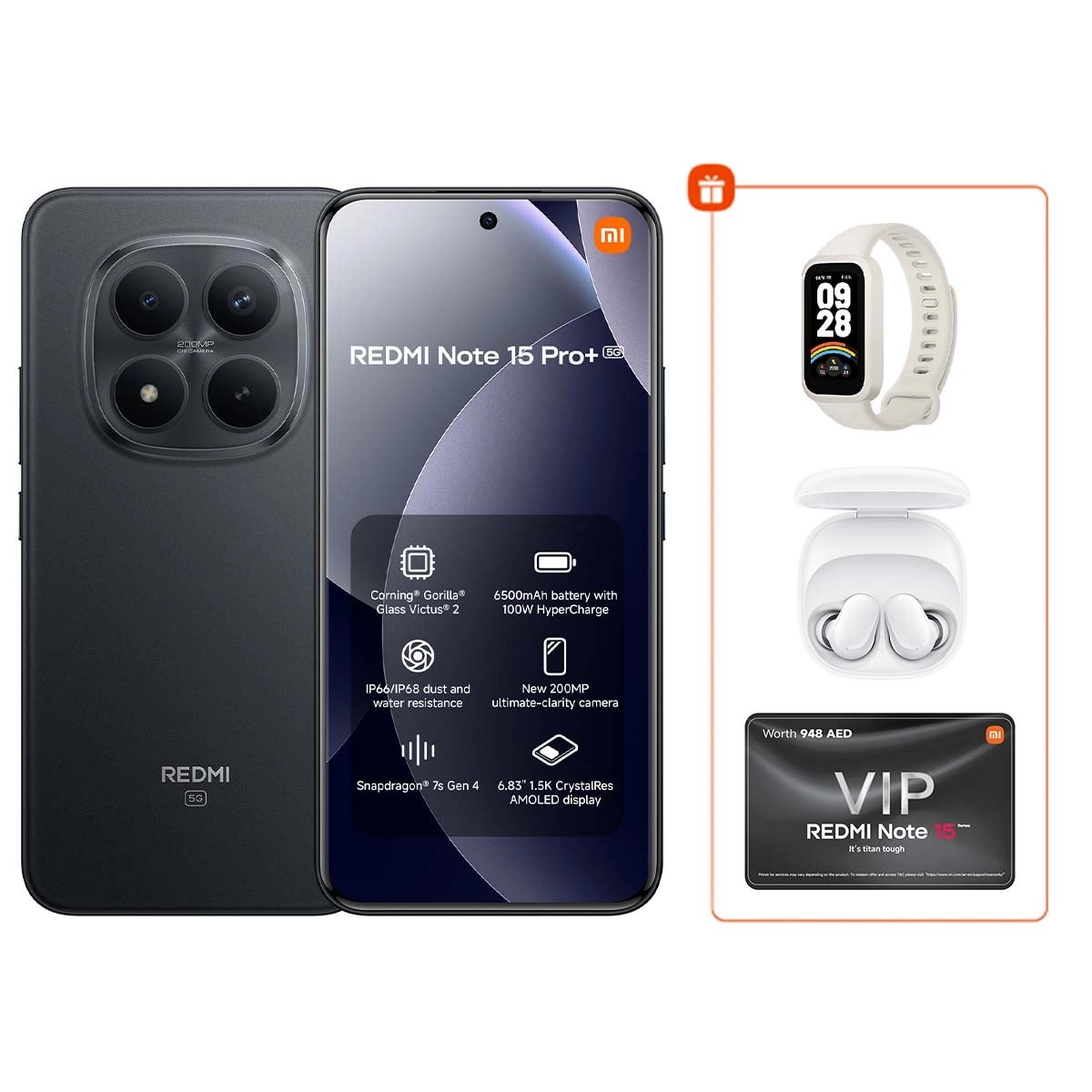 Note 15 Pro+ - 12GB 256GB + Smart Band 9 active + Buds 6 Play