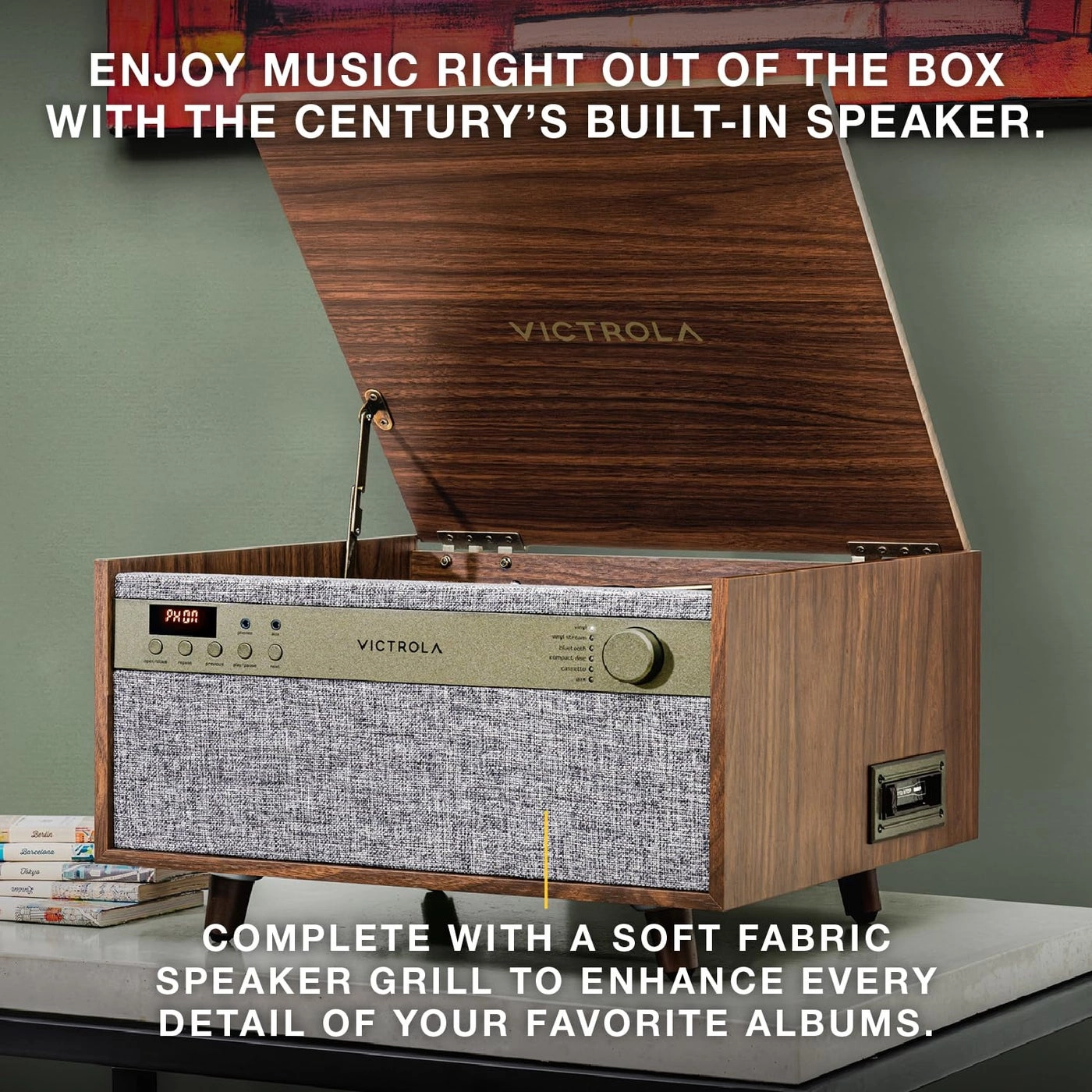 Century Signature 6-In-1 Bluetooth Turntable - Belt Drive