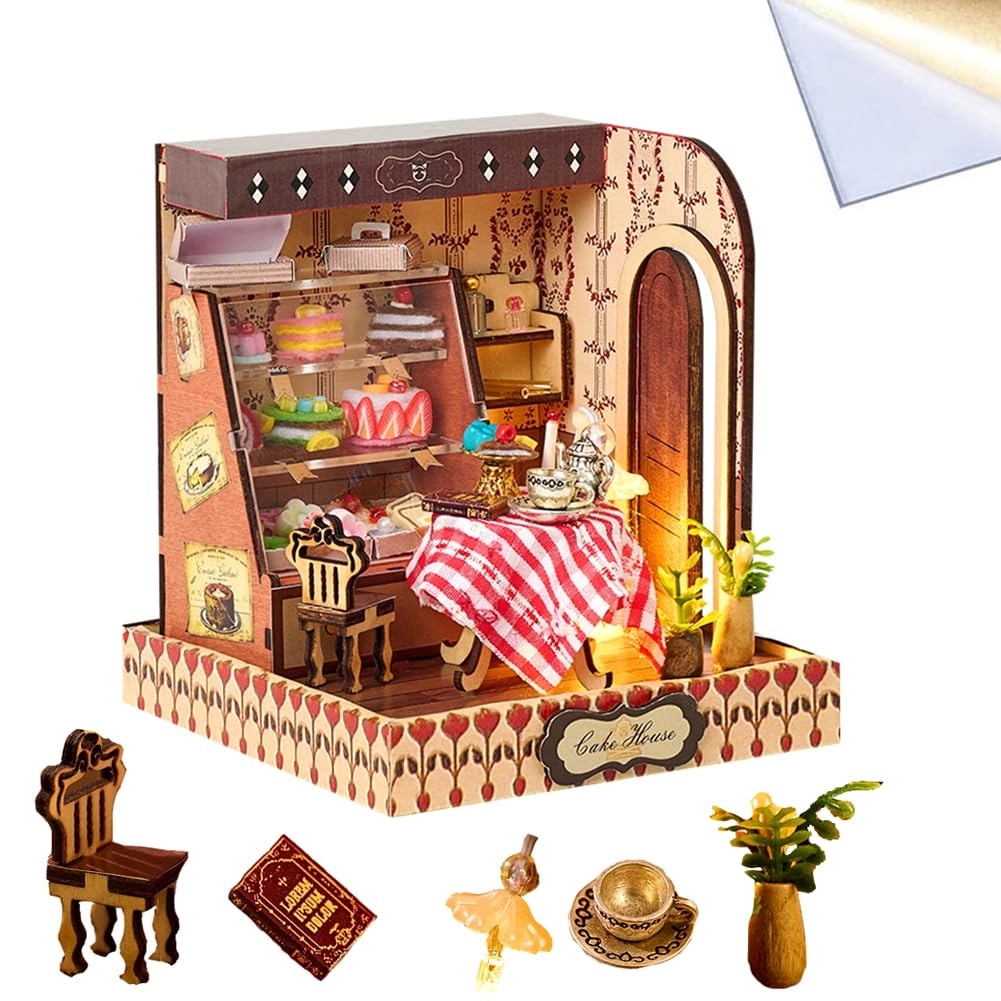 Miniature Wooden Dollhouse Furniture Kit - Creative Room 1:24