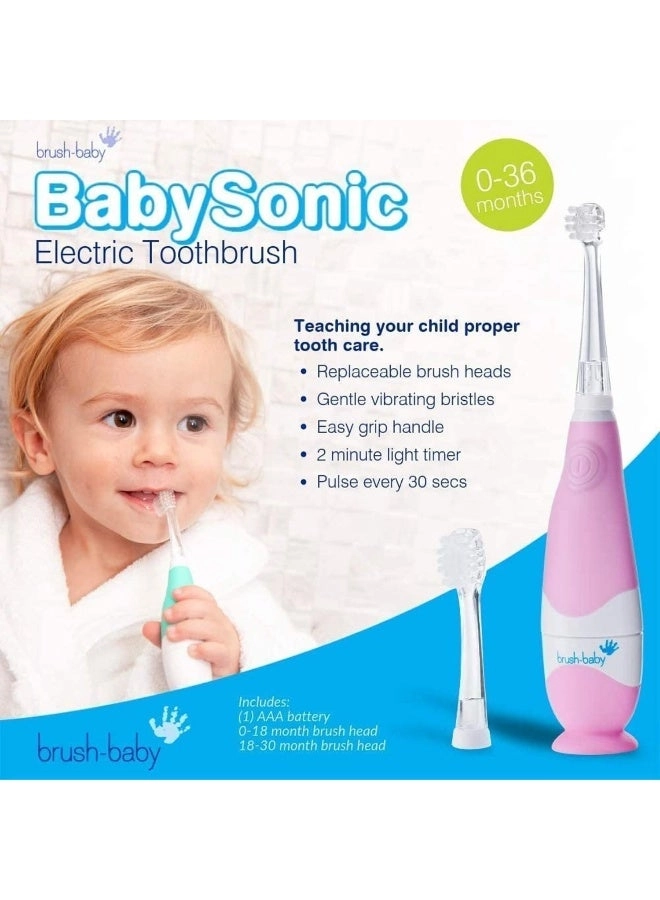 BabySonic - Infant and Toddler 0-3 Years 2 Sensitive Brush Heads Teal